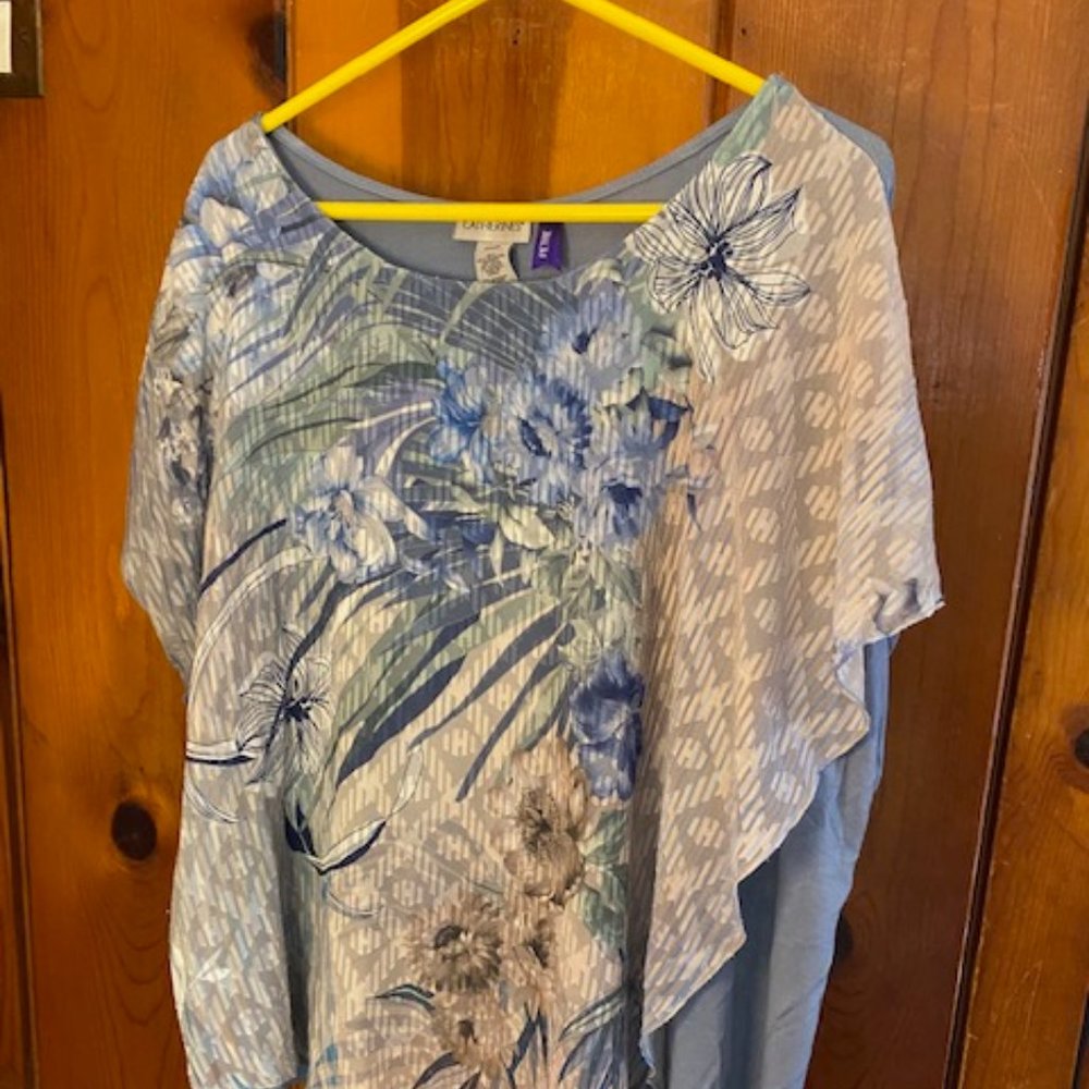 Sleeveless summer blouse from Catherine's Petite